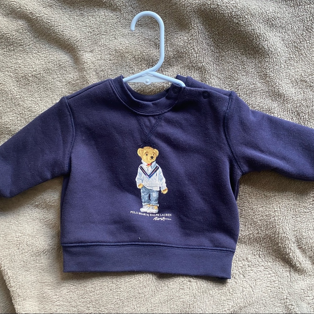 Ralph Lauren Baby Sweaters. Navy & White both 6months.Red & Pajama both 9 Months